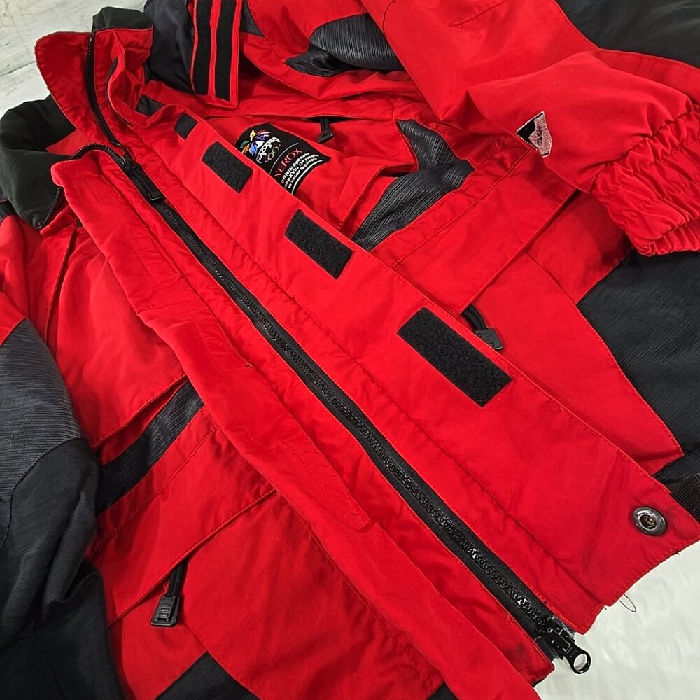 VINTAGE 90'S SERAC RED JACKET MEN'S SZ XL NAGANO OLIMPYC WINTER GAMES 1998 FLAWS - Picture 11 of 16